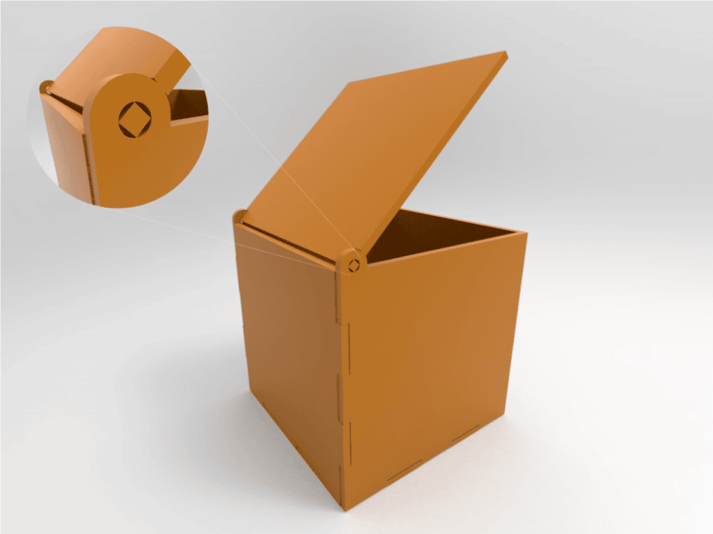 Diseño de Cajas con Bisagras en Corte Láser CNC - Stanser