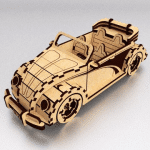 Auto descapotable 3D - Vector descarganle para corte CNC y grabado laser gratis | Stanser