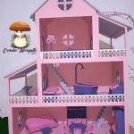 Casa de muñecas de 3 pisos - Vector descarganle para corte CNC y grabado laser gratis | Stanser