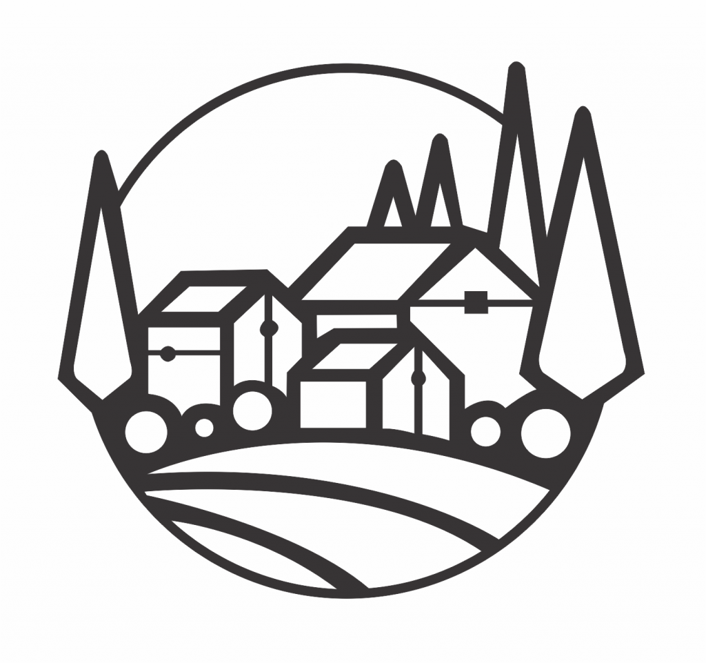 Imagen de casas — vector para corte CNC