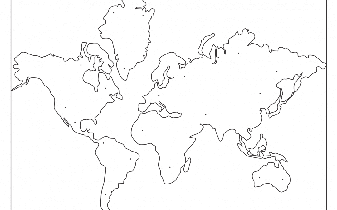 Mapa Mundi retroiluminado
