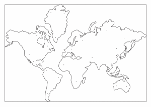 Mapa Mundi retroiluminado