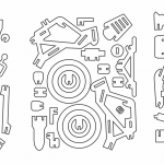 Motocross armable - Vector descarganle para corte CNC y grabado laser gratis | Stanser