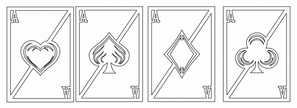 Naipes — vector para corte CNC