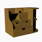 Organizador de espacios múltiples - Vector descarganle para corte CNC y grabado laser gratis | Stanser