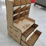 Organizador con doble cajón - Vector descarganle para corte CNC y grabado laser gratis | Stanser