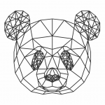 Cabeza de panda - Vector descarganle para corte CNC y grabado laser gratis | Stanser