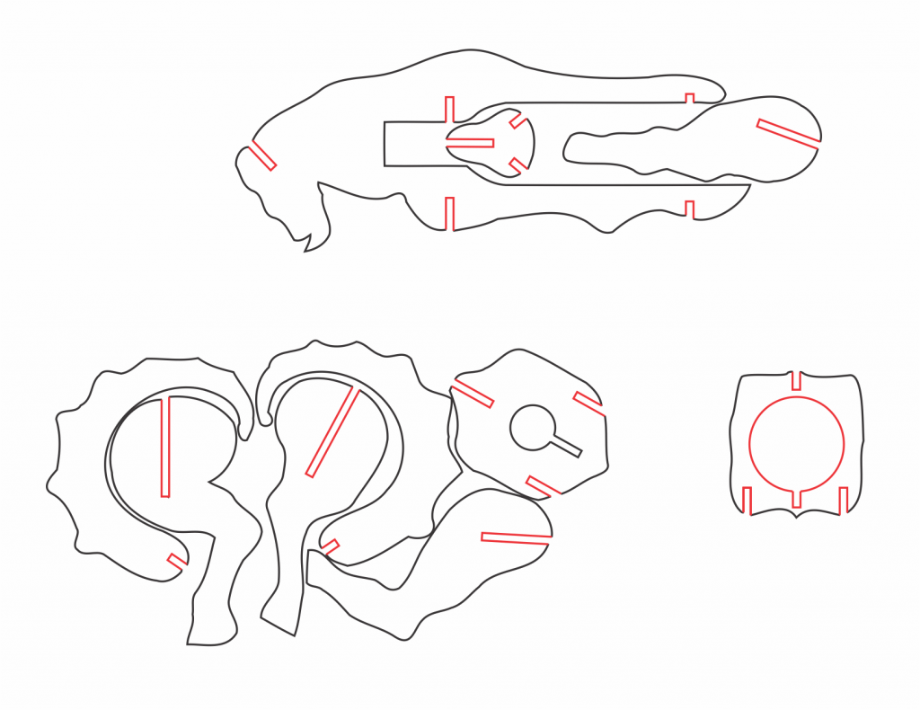 Porta-vinos «Cabra» — vector para corte CNC