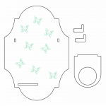 Porta-secadora de pelo - Vector SVG DXF para CNC Router y Laser CO2 - Descargable gratis | Stanser