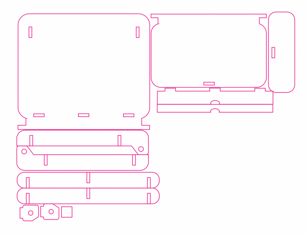 Porta-Tablet — vector para corte CNC