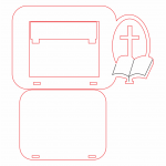 Portarretrato "Biblia" - Vector SVG DXF para CNC Router y Laser CO2 - Descargable gratis | Stanser