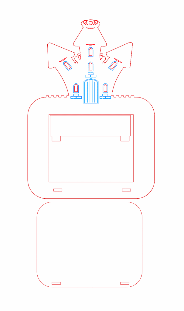 Portarretrato «Castillo» — vector para corte CNC