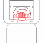 Portarretrato coche - Vector descarganle para corte CNC y grabado laser gratis | Stanser