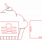 Portarretrato "Cupcake" - Vector descarganle para corte CNC y grabado laser gratis | Stanser