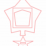 Marco con base "Estrella" - Vector descarganle para corte CNC y grabado laser gratis | Stanser