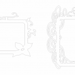 Marcos "Corazones y Flores" - Vector descarganle para corte CNC y grabado laser gratis | Stanser