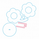 Marco para foto infantil "Flor" - Vector descarganle para corte CNC y grabado laser gratis | Stanser