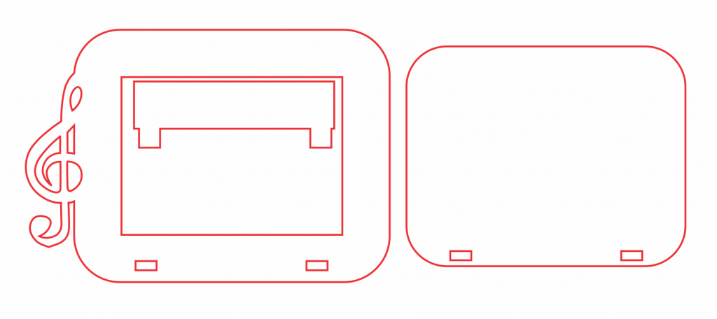 Marco «Clave de Sol» — vector para corte CNC