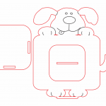 Portarretrato "Perro" - Vector descarganle para corte CNC y grabado laser gratis | Stanser