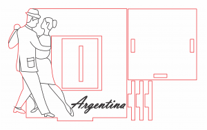 Portarretrato «Argentina»