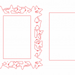 Portarretrato "Mariposas" - Vector descarganle para corte CNC y grabado laser gratis | Stanser