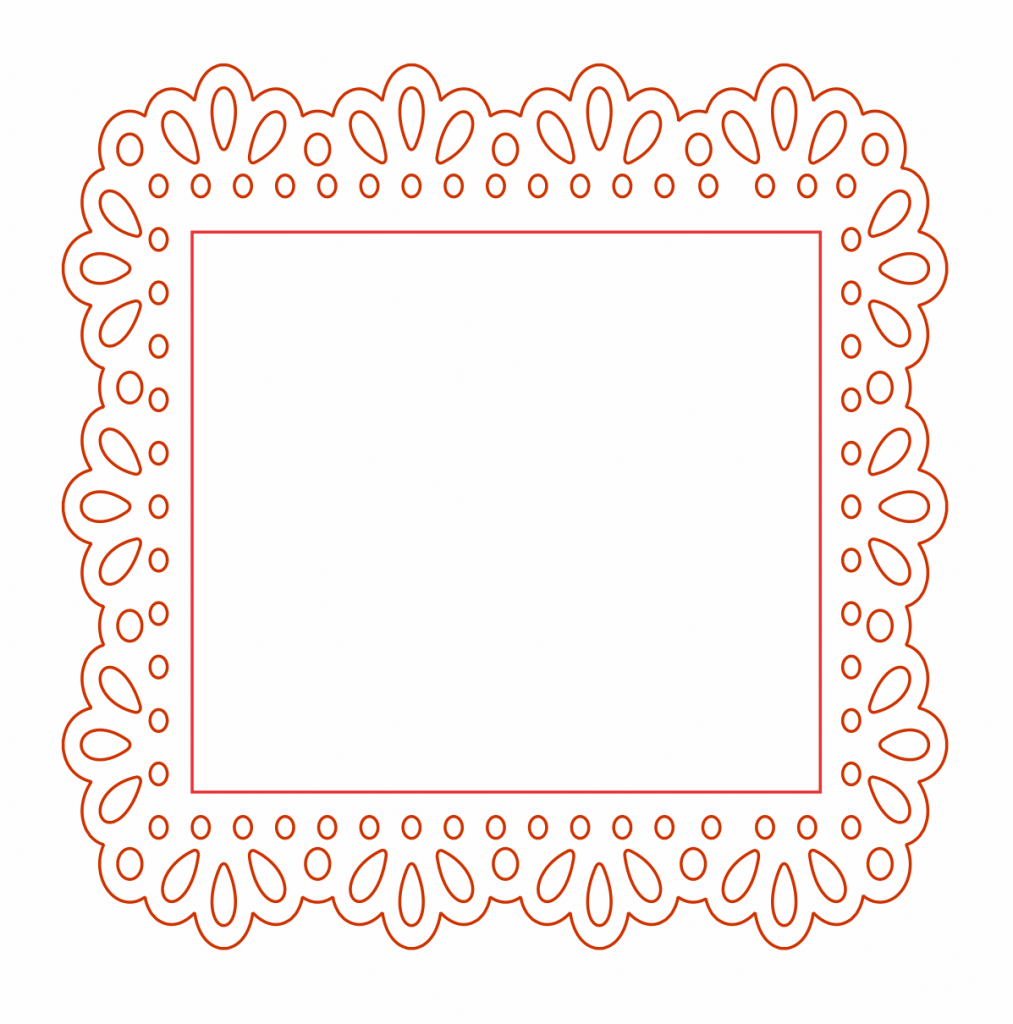 Marco para espejo de pared — vector para corte CNC