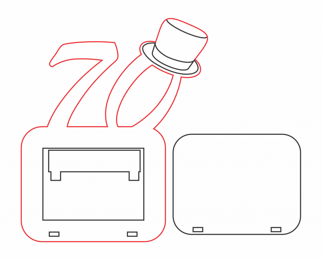 Portarretrato para hombre «70» — vector para corte CNC