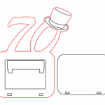 Portarretrato para hombre "70" - Vector descarganle para corte CNC y grabado laser gratis | Stanser