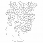 Mujer "Árbol" - Vector descarganle para corte CNC y grabado laser gratis | Stanser