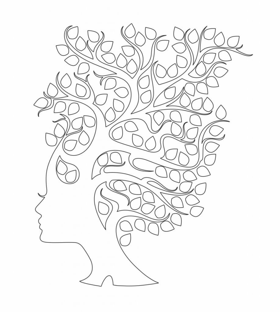 Mujer «Árbol» — vector para corte CNC