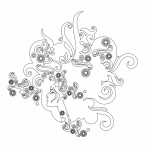 Perfil de mujer de cabellera larga - Vector descarganle para corte CNC y grabado laser gratis | Stanser