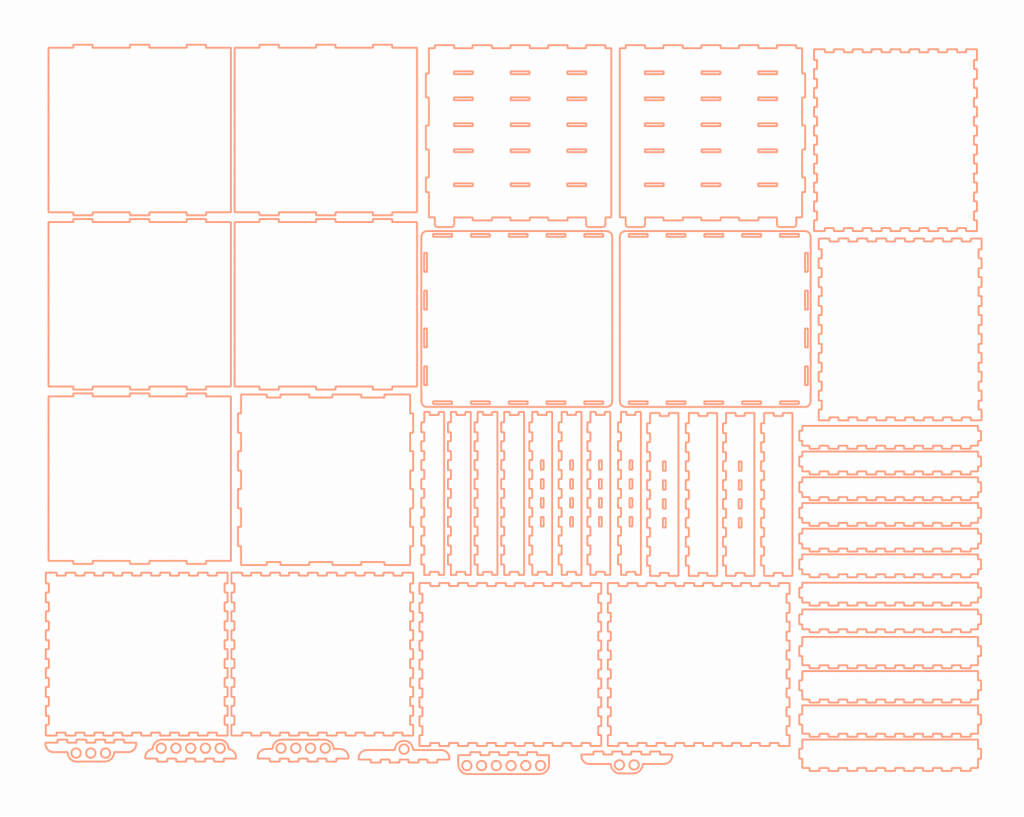 Caja de almacenamiento — vector para corte CNC