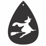 Aretes de gota "Bruja" - Vector descarganle para corte CNC y grabado laser gratis | Stanser