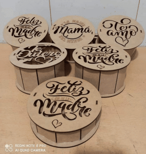 Caja redonda «Mamá»