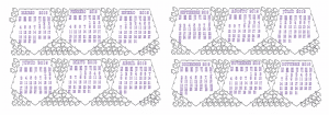 Calendario Prisma Pentagonal