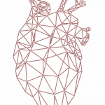 Corazón geométrico - Vector SVG DXF para CNC Router y Laser CO2 - Descargable gratis | Stanser