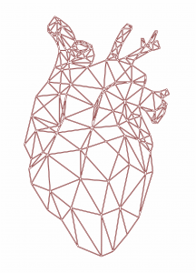 Corazón geométrico