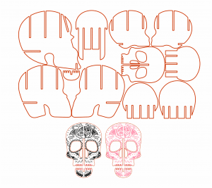 Calavera Mexicana 3D