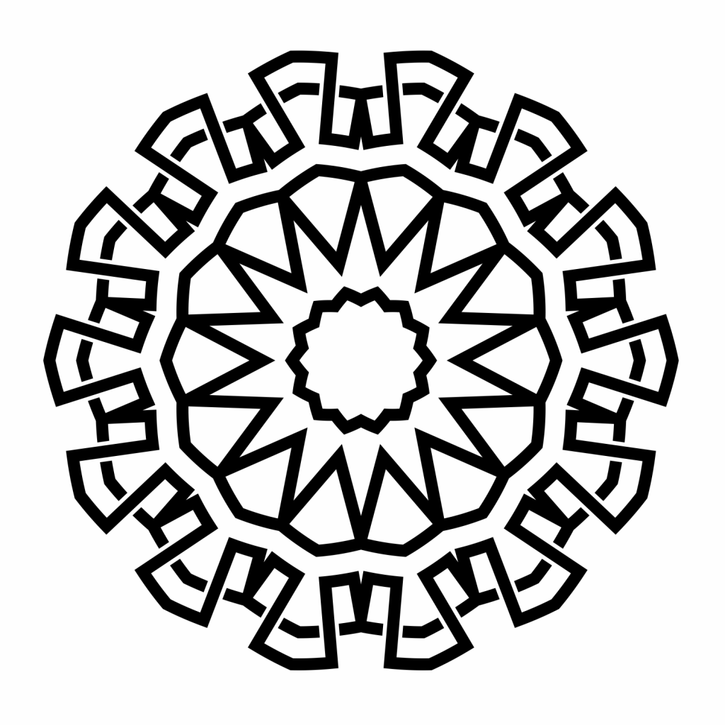 Mandala 12 — vector para corte CNC
