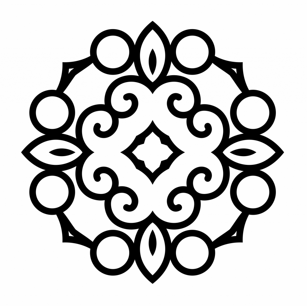 Mandala 48 — vector para corte CNC