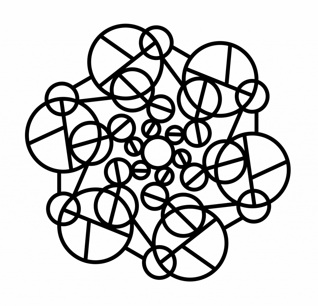 Mandala 52 — vector para corte CNC