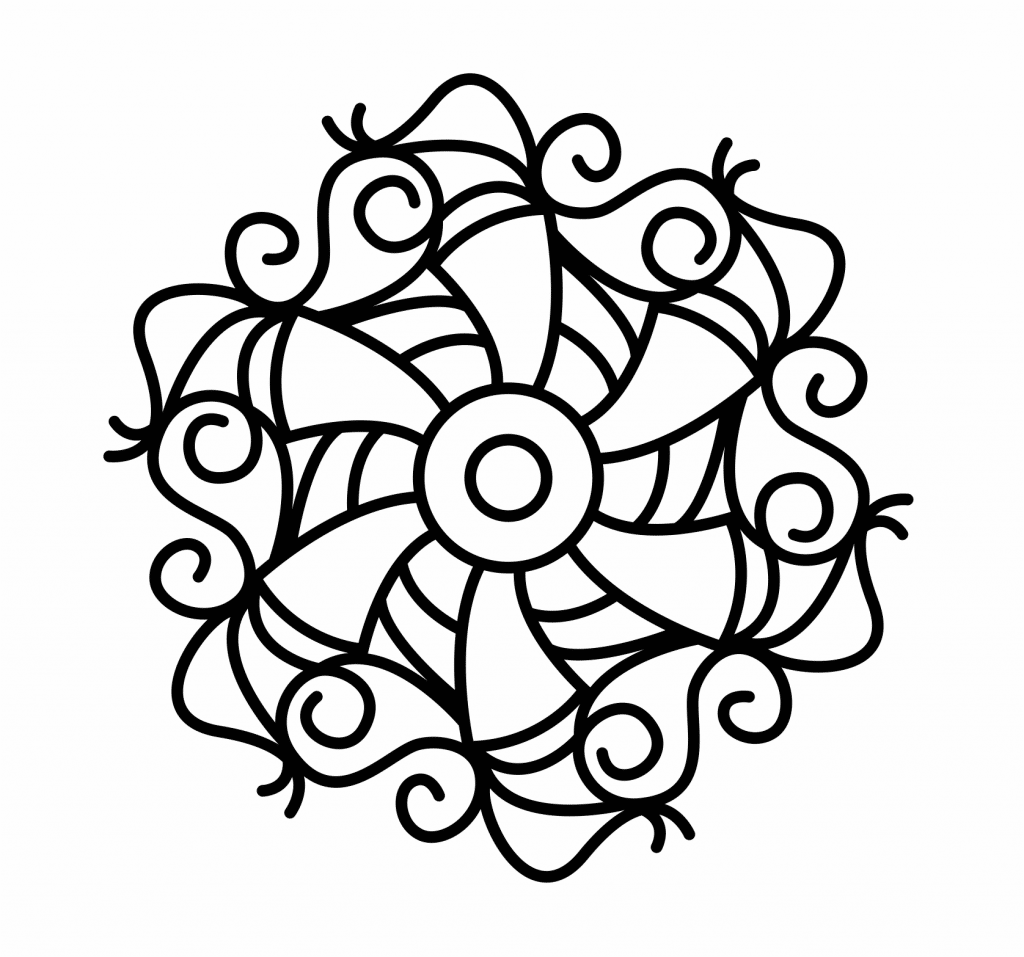 Mandala 55 — vector para corte CNC