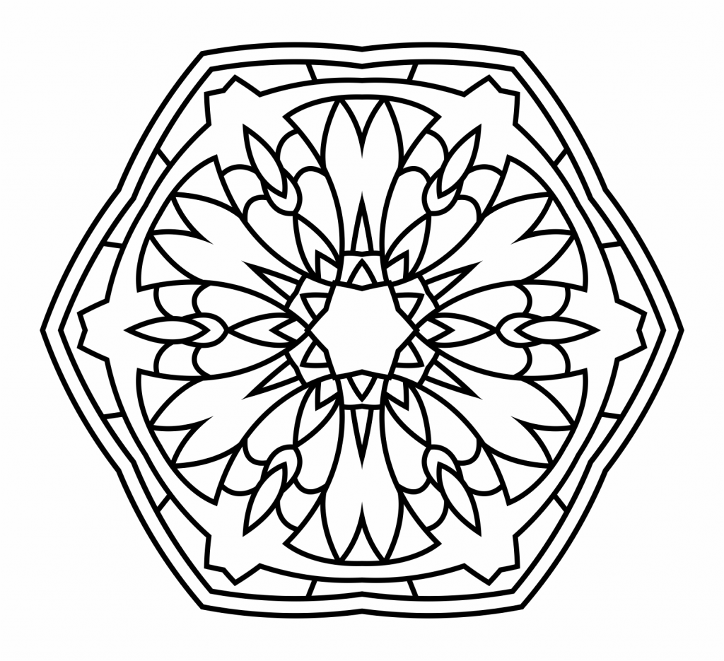 Mandala 6 — vector para corte CNC
