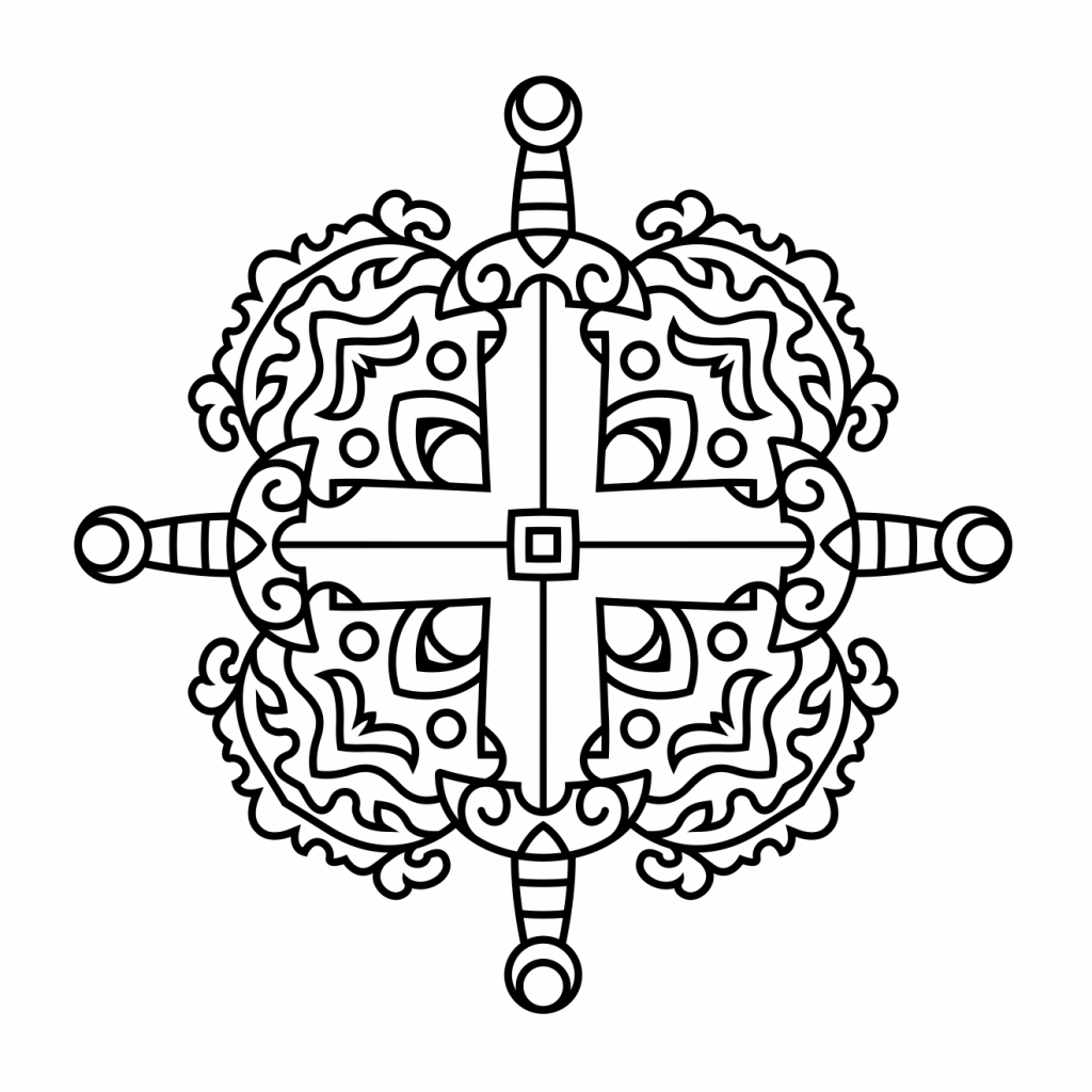 Mandala 62 — vector para corte CNC