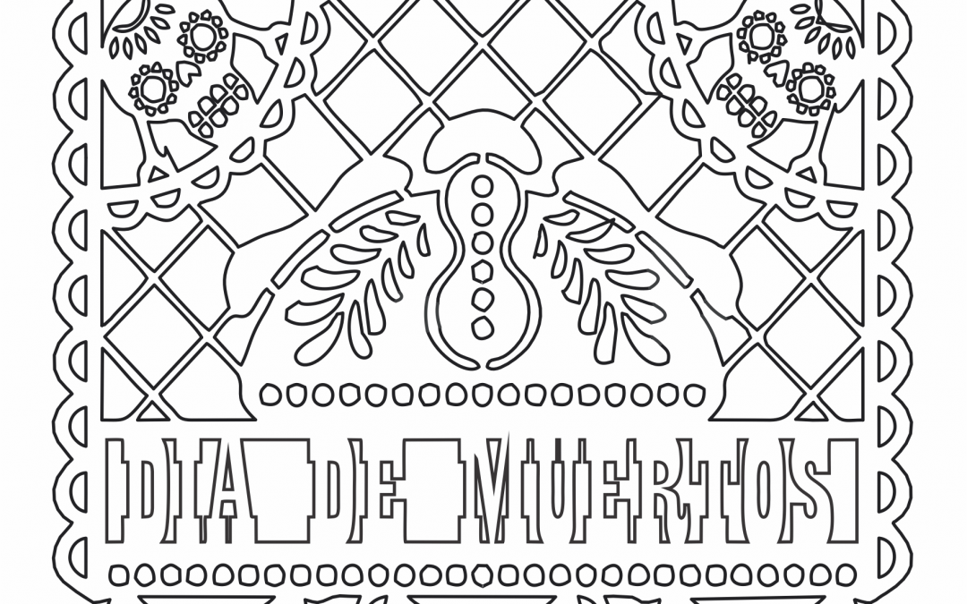 Papel picado «Día de Muertos»