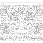 Papel picado "Corona de flores" - Vector descarganle para corte CNC y grabado laser gratis | Stanser