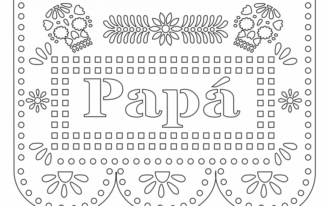 Papel picado «Papá»