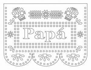 Papel picado «Papá»