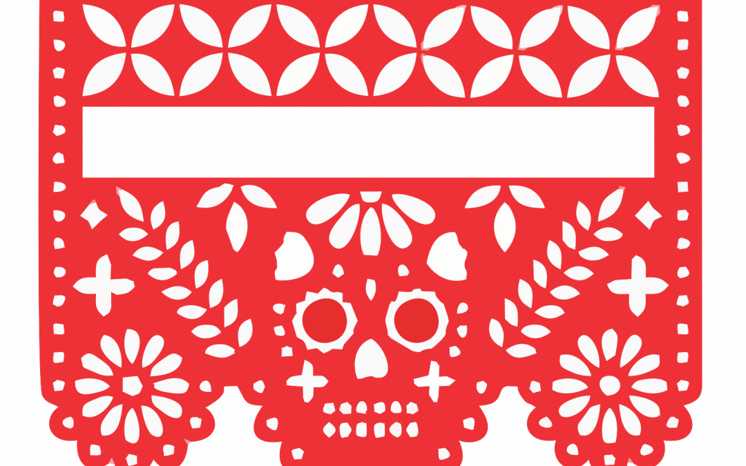 Papel picado «Calavera tradicional»