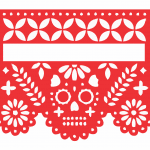 Papel picado "Calavera tradicional" - Vector descarganle para corte CNC y grabado laser gratis | Stanser